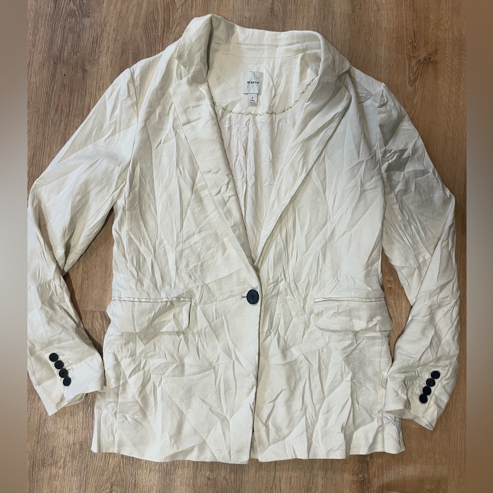 Anthropologie Tessie Blazer by Maeve: Linen Edition - Picture 7 of 12